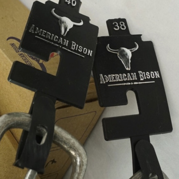 American Bison Leather Belt bundle of 14 belts (32, 34, 36, 38, 40) - Picture 15 of 15